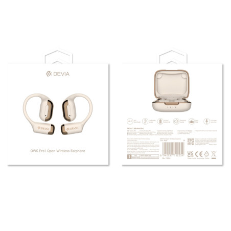 Écouteurs sans fil Bluetooth Devia OWS Pro1 EM401 - Or — Devia · Smarty Paris 18e